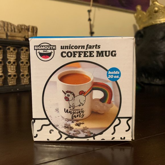 Unicorn Mug, Ceramic Mug, Rainbow Mug, Big Mouth Mug, Big Coffee Mug, 20oz mug - Picture 6 of 6
